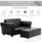 Costway Kids Sofa Armrest Chair Couch Lounge in Black (Note: The actual dimensions are: 32.5'' x 16.5'' x 16'' )